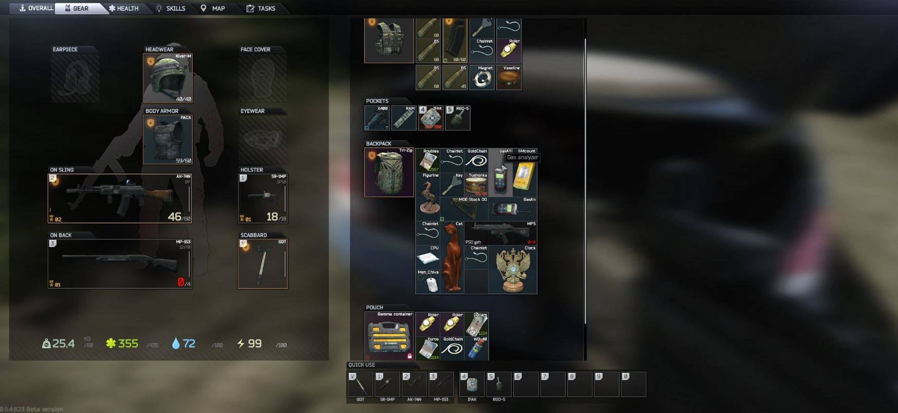 Menus & HUD the Temporality Perspective GD Keys